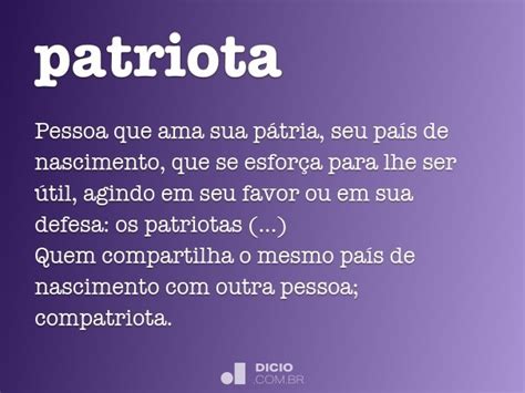 significado de patriota